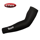 OXA Arm Sleeves UV Protection 2 Pairs, Golf Sun Protection Arm Cooling Sleeve, Sports Cooler Anti-slip Skin Protection for Biking/Cycling/Hiking and Outdoor Activities