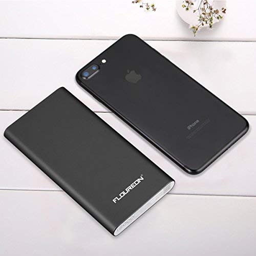 12000mAh Polit Power Bank Charger with 3A Type C Input and Output, Floureon Portable External Battery Cell Phone Charger USB Power Banks for iPhone Xs/X Max/XR X/8, iPad Mini/Air, Samsung Galaxy etc