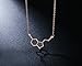 Happiness Serotonin Molecule Necklace For Women, Happy Serotonin Necklace, Science Jewelry For Women, Ideal Necklaces For Teacher, Professor, Chemistry Grad, And Science Lovers (Rose Gold)