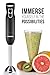 Chefman Immersion Stick Hand Blender Includes Stainless Steel Shaft & Blades, Powerful 300 Watt Ice Crushing 2-Speed Control One Hand Mixer, Soft Touch Grip - Black