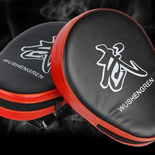 Cumtur Stamping Bags and Liners,PU Boxing Mitt MMA Target Hook Jab Focus Punch Pad Safety MMA Training Gloves - Thumbnail 3