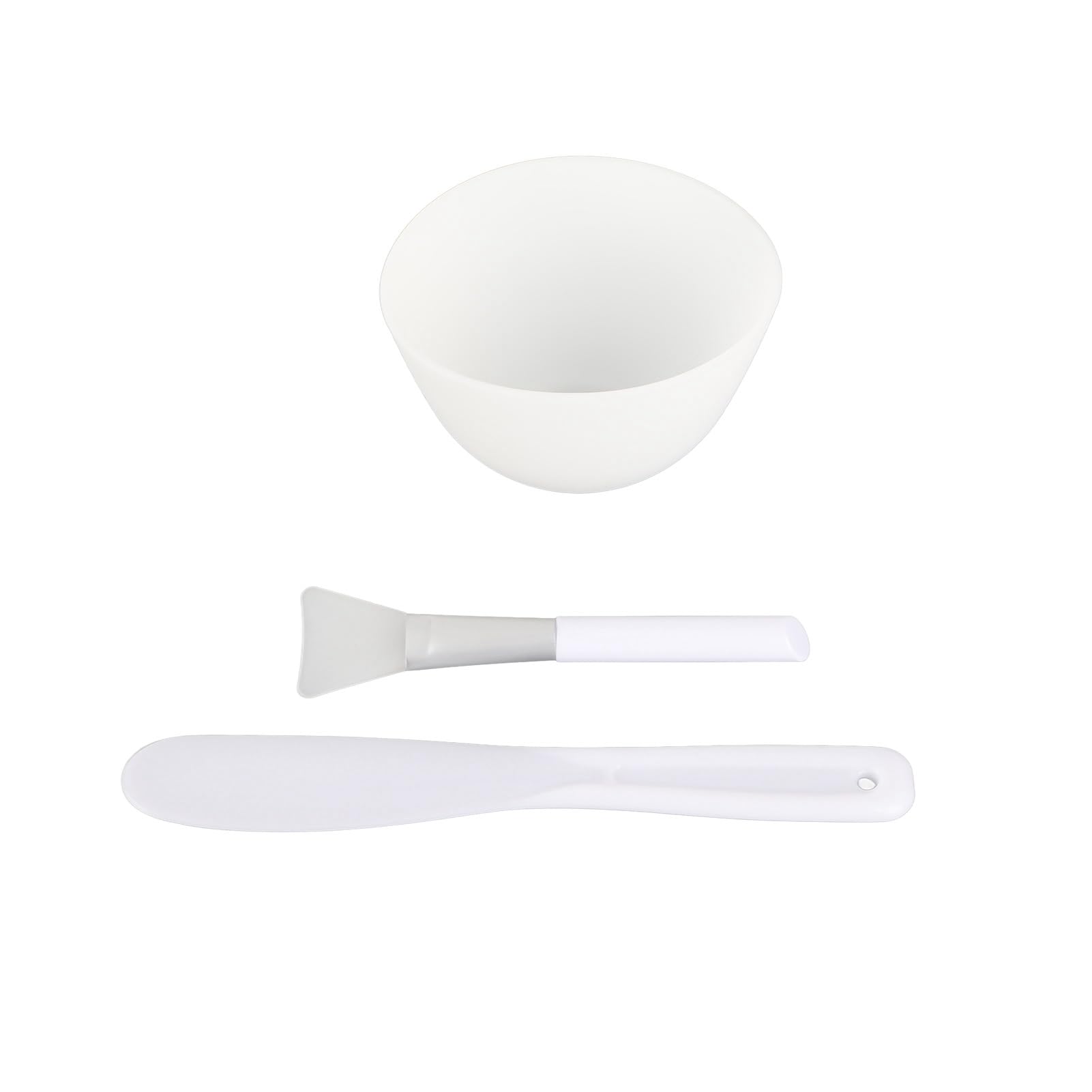 Facial Mask Mixing Bowl Set, DIY Facemask Mixing Tool Kit with Silicone Mask Bowl, Mask Brush and Spatula, Facemask Applicator DIY Skin Care Mixing Tool Kit for Home Use