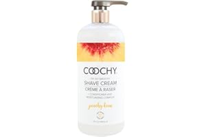 Coochy Shave Cream - Moisturizing Shave Lotion - Gentle Intimate Shaving Cream - For Bikini Area, Underarms, Legs & More - Rash-Free, Hydrating Formula - Peachy Keen, 32 oz
