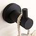 MARMOLUX ACC Coat Hooks Towel Hook Black Towel Hooks Bathroom Hand Towel Holder Wall Mount Heavy Duty Stainless Steel Door Decorative Holder