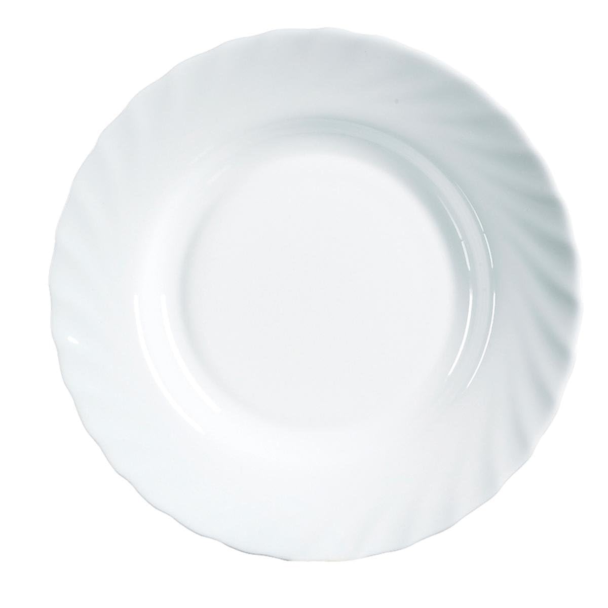 Luminarc Trianon White Soup Plate 23cm (pack of 6)