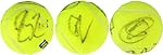 Roger Federer, Rafael Nadal, Novak Djokovic Multi-Signed Wilson Tennis Ball - Fanatics Authentic Certified