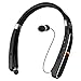 Bluetooth Headphones, Dostyle Wireless Bluetooth Headphones [30 Hours Playtime] Neckband Bluetooth Headset with Mic & Retractable Design Compatible for X/8/XS Plus Samsung Galaxy S9 S10 (Black)