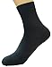 HZH Mens Antibacterial Bamboo Fiber Socks Pack of 10 (7-10 Size, Dark Grey)