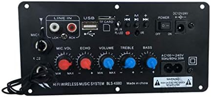 Cuawan AC 240V DC12V 24V Digital Bluetooth Stereo Amplifier Board AUX Input