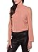 Zeagoo Women Sexy Cold Shoulder Long Sleeve Chiffon Choker Blouse Top
