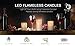 Flameless Candles, Golden Flameless Flickering Battery Operated Candles, Led Pillar Candles Moving Effect Home Decoration, Fake Candles for Christmas Decorations 4