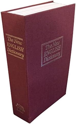WHOLENESS HOME Steel Dictionary Book Diversion Safe with Lock- The Most Realistic Looking Books Safe - Stash your Valuables in Plain Sight! Weed Out Thieves! Perfect for Homes, Boats, RV's (Red)