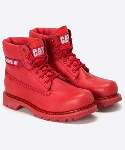 red caterpillar boots