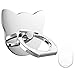 PZOZ Cell Phone Finger Ring Movie Grip Universal Smartphone Dock Car Mount/Sticky Stand/Holder/Kickstand for iPhone 7 6 Plus--Cat (Metal Silver)