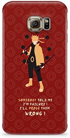 Naruto Nine tails chakra mode quote Hard Plastic Snap-On Case Cover For Samsung Galaxy S6 Edge Plus