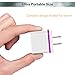 Canjoy 4 Pack 2A 10W Portable Colorful USB Plug Wall Chargers For iPhone 7 / 6s / Plus, iPad Air 2 / mini 3, Galaxy S7 / S6 / S6 Edge / Edge+& More (Rose/Blue/Orange/Rose-Golden)
