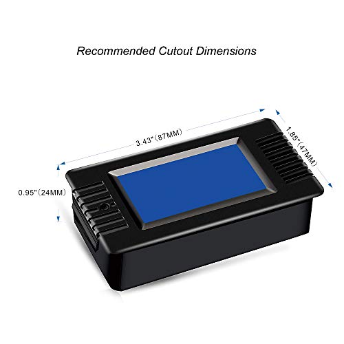 CrocSee AC 80-260V 100A CRS-022B LCD Display Digital Current Voltage Power Energy Frequency Power Factor Multimeter Ammeter Voltmeter with 100A Split Core Current Transformer