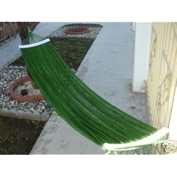 Amazon.com : Indoor/outdoor Adult Hammock Swing Bed 72" Long for Adult Under 6 Feet Tall, Green 