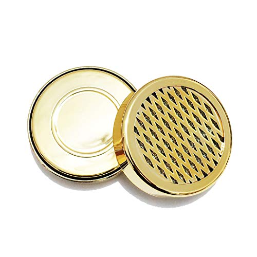 Cigar Humidifier, Anync Cigar Humidor Humidifier with 3M Magic Patch for Cigars Humidor, Round and PVC Material, Gold Tone - Thumbnail 7