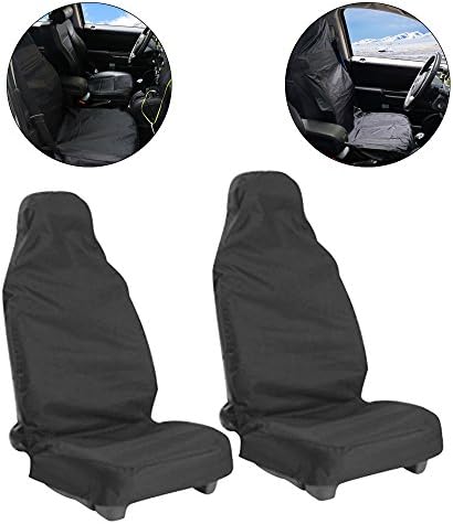 Goldbeing slip cover, water resistant front car seat cover, nylon seat protector set, universal car seat covers, universal seat cover protector, black, 2 pieces.