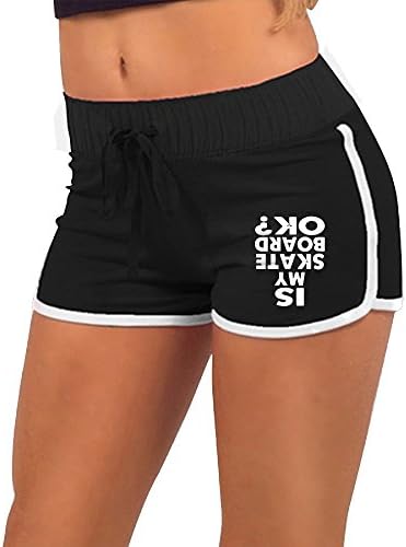 Wzfa Womens Is My Skateboard OK Slim Jogging Black