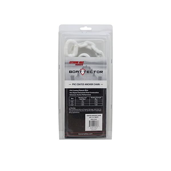 Extreme-Max-BoatTector-Vinyl-Coated-Anchor-Chain-316-x-4-White Extreme-Max-BoatTector-Vinyl-Coated-Anchor-Chain-316-x-4-White