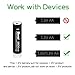 BONAI 24 Pack 2800mAh AA Rechargeable Batteries 1.2V Ni-MH Low Self Discharge - UL Certificate