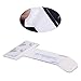 BCP Transparent Windshield Plastic Parking Ticket Holder Clip with Adhesive Tape -5 Packs