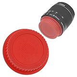 Fotodiox Designer Rear Cap for Canon EOS (Red)