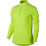 Nike Womens Element 1/2-Zip, Xs, Volt