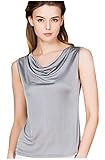 METWAY Women's Tank Tops New Silk Comfy Fit Swing Neck Sleeveless Shirt
