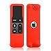 Remote Case for Apple TV 4K/4th Generation, Silicone Remote Cover Sleeve Lightweight [Anti Slip] Shock Proof Skin Protective Case for Apple TV 4K Siri Remote Controller (Red)