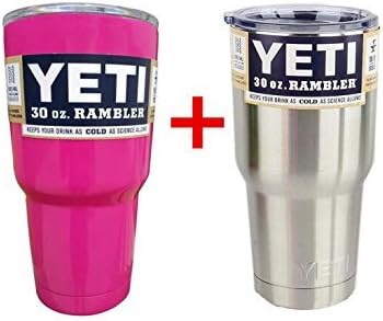 Yeti Pack Of 2 Rambler Tumbler Cups, 30 oz, Pink And Stainless Steel