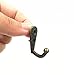 ALIMITOPIA 20pcs Metal Hook with 40pcs Screw,Small Size Antique Bronze Tone Door Wall Mounted Hook Hanger