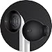 EarSkinz EarPod Covers (ES2) - Jet Black - for Apple iPhone X / 8/7 / 6S / 6 / 5S / 5SE / 5C / 5