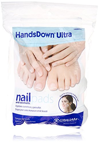 Graham Beauty HandsDown Ultra Nail and Cosmetic Pads Pads Unisex 60 Pc
