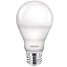 Philips 455824 60W Equivalent A19 LED with Warm Glow, Dimmable LED 4-PACK