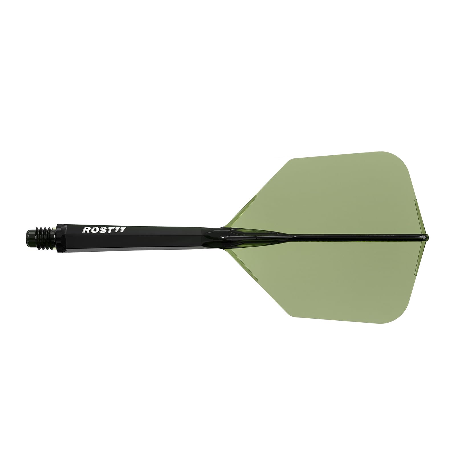 CUESOUL ROST 77 Integrated Dart Shaft and Flight,Big Wing Shape,Set of 3(clear color series)