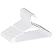 USA Made 48-Pack Plastic White Hangers - Standard-Size Clothes Hanger with Notches - Slim and Durable Hangers for Clothing and Accessories - Closet Organization Essentials for Home, Apartment, Dorm