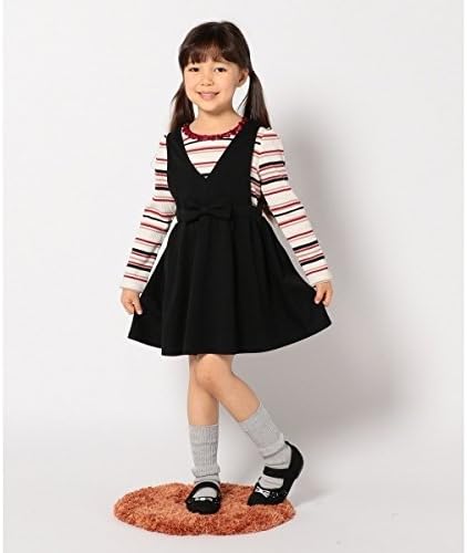 Amazon エニィファム キッズ Any Fam Kids Kids ポンチ デニムニット ポンチjq ワンピース ブラック系 130 ファッション小物 通販