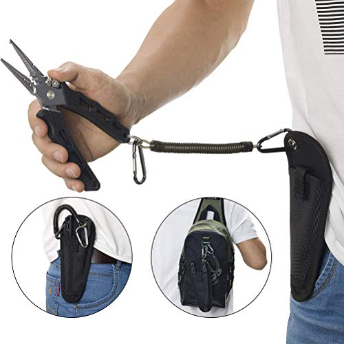 Auplew Angelzange Zangen Außen Multifunktionale Angeln Zangen Linie Cutter Hook Remover Tackle Edelstahl Anglerzange… – Bild 6