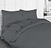Utopia Bedding Duvet Cover King Size - 3 Piece with Zipper Closure - 1 Comforter Cover 104X90 Inches & 2 Pillow Shams 20X36 Inches (Grey) Comforter Not Included