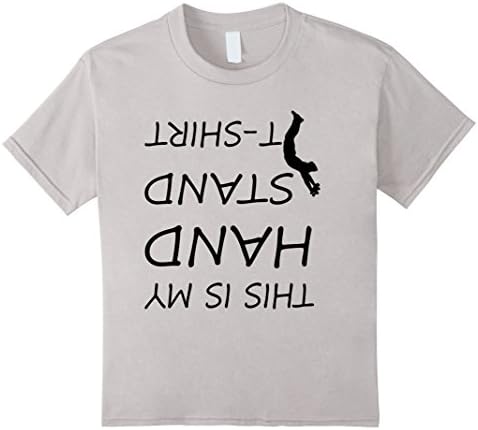 Kids This Is My Hand Stand Tshirt - Awesome Calisthenics Tshirt 4 Silver
