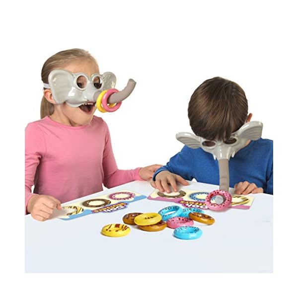 IDEAL | Doh Nutters: The elefantastic game of picking up doughnuts! | Kids Games | For 2-4 Players | Ages 4+