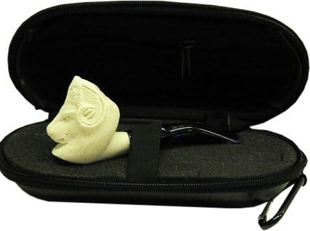 Miniature Meerschaum Pipe - RAM w/ Zippered Case