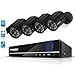 FREDI 8CH Security Camera System Full 960H DVR with 4X 800TVL Superior Night Vision IR Cut LEDs Indoor/Outdoor CCTV Camera(Without Hard Drive)