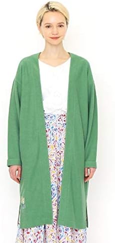 Amazon グラニフ Graniph レディース ドロップショルダーロングカーディガン フェイバリットバタフライ 404グリーン Ladies F カーディガン ボレロ 通販