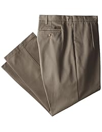 Pantalón plisado de ajuste relajado, resistente a las manchas, grande y alto, para hombres LEE