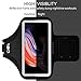 SOSONS Galaxy Note 10+/Note 9/Note 8 Armband, Water Resistant Sports Armband Case for Samsung Galaxy Note 10+/9/8,Fits Phones with Slim Case Black