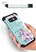 PIXIU Galaxy Note 8 case, Soft Silicone Hard Shell Solid PC Back,Shock Absorption Anti Scratch Hybrid Dual Layer Phone case for Samsung Galaxy Note 8 Peony